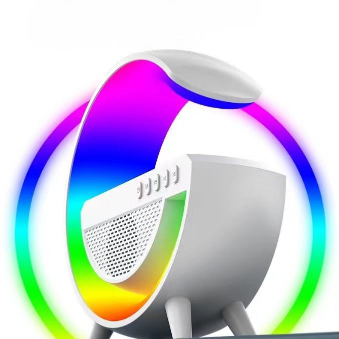 Wireless LED speaker with wireless charging G500 white