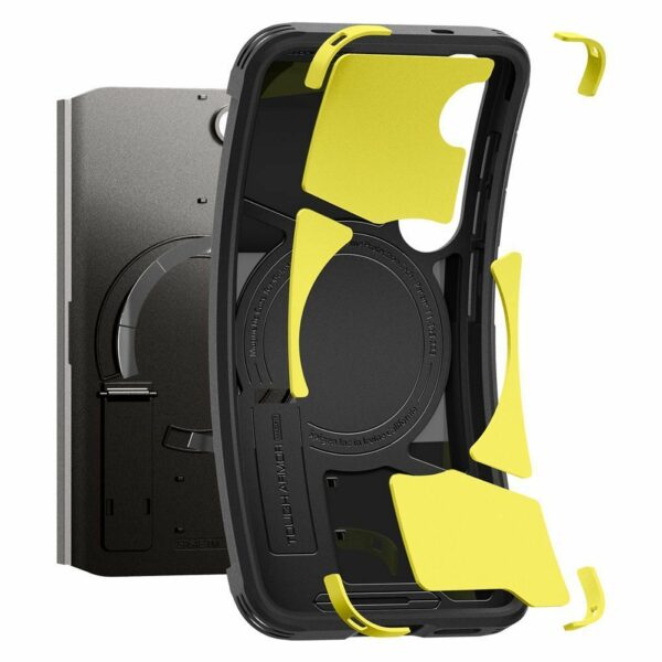 SPIGEN case TOUGH ARMOR compatible with MagSafe for SAMSUNG S25 gunmetal