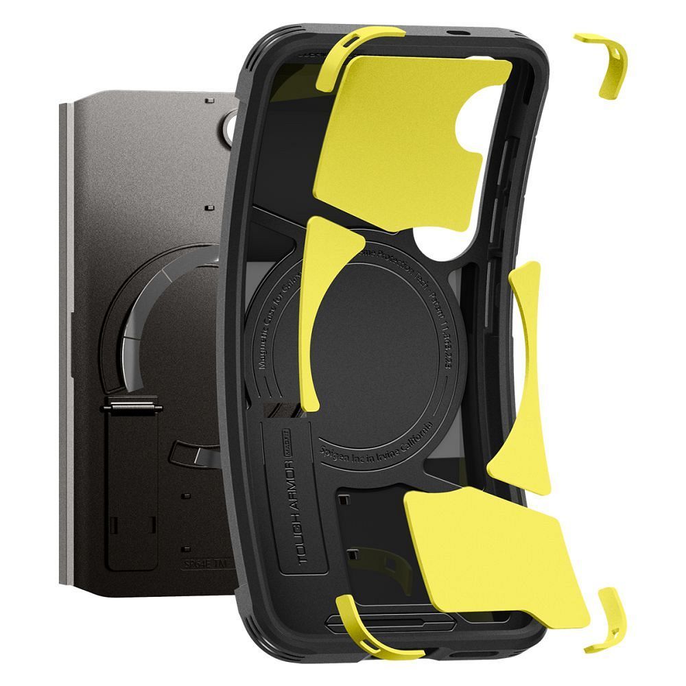 SPIGEN case TOUGH ARMOR compatible with MagSafe for SAMSUNG S25 gunmetal