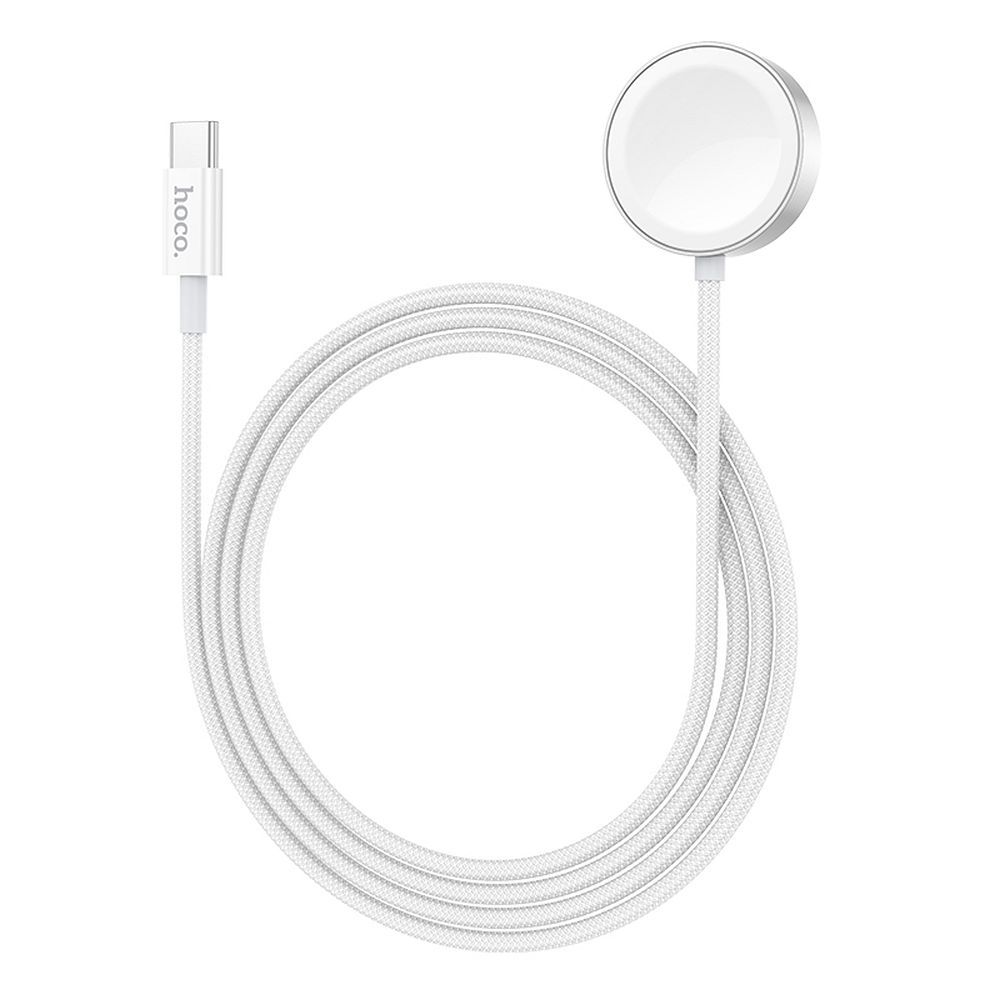 2feb9d3ce7bf039830d7196fa9f6bc71 HOCO wireless charger Type C compatible with APPLE Watch and SAMSUNG Watch CW59 white