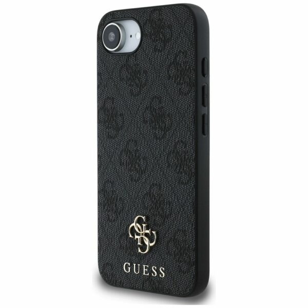GUESS case for IPHONE 16e (SE 4 2025) compatible with MagSafe GUHMPSE4P4SM4MK (PU 4G Small 4G and Classic) black