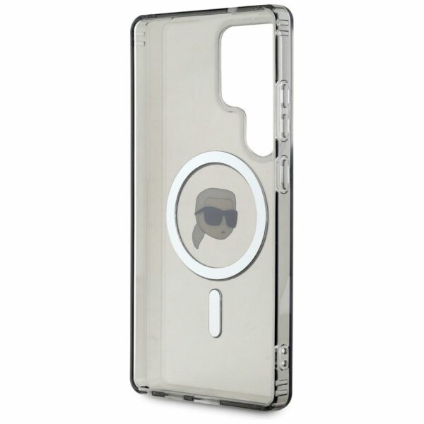 KARL LAGERFELD case for SAMSUNG S25 Ultra KLHMS25LHLSKIK (Magnetic IML Metal K. Heads) black
