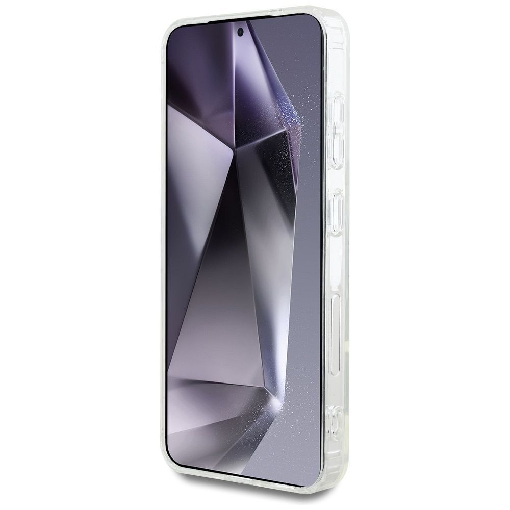 KARL LAGERFELD case for SAMSUNG S25 KLHMS25SHLSKIH (Magnetic IML Metal K. Heads) white