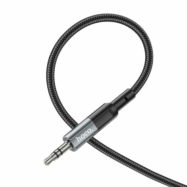 HOCO cable AUX Jack 3,5 mm (male) to Jack 3,5 mm (male) UPA23 1 m metal gray