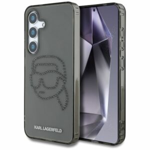 KARL LAGERFELD case for SAMSUNG S25 KLHCS25SHKHDCELK (IML Rhinestones K Head) black