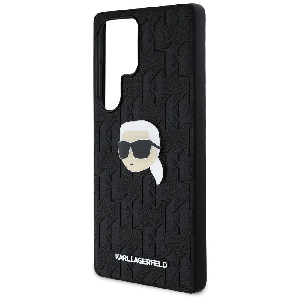 KARL LAGERFELD case for SAMSUNG S25 Ultra KLHCS25LPGKLKIPK (PU Monogram K. Head Pin) black