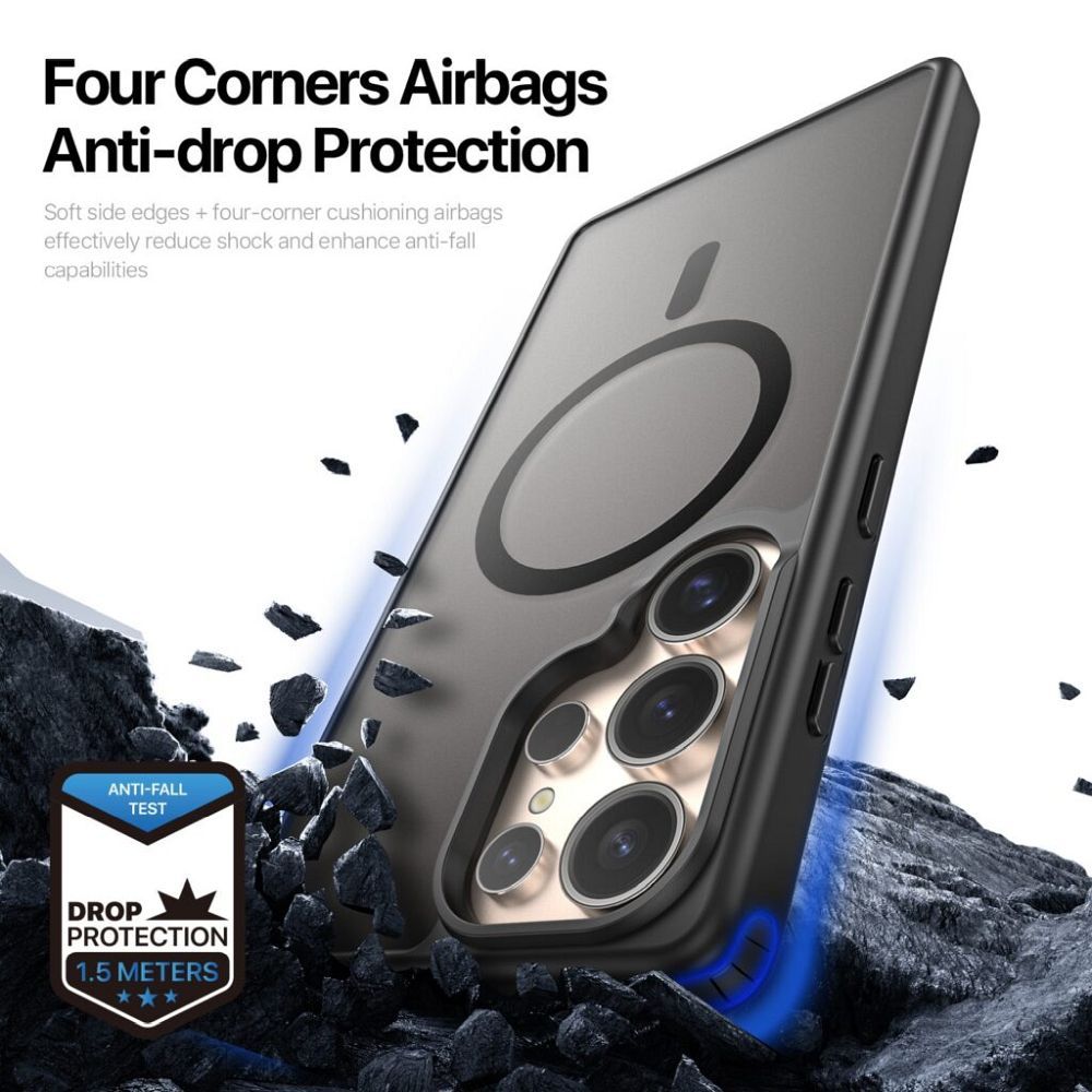 DUX DUCIS case YIND compatible with MagSafe for SAMSUNG S25 Ultra black