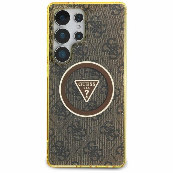 Θήκη Κινητού GUESS για Samsung S25 Ultra Brown Glitter (Magnetic IML)