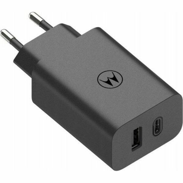Γνήσιος Φορτιστής MOTOROLA 50W USB-C & USB-A Μαύρος (Bulk)
