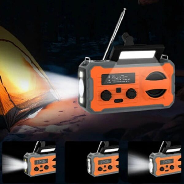 PRISTAR radio FM with flashlight 4000 mAh YX328 orange
