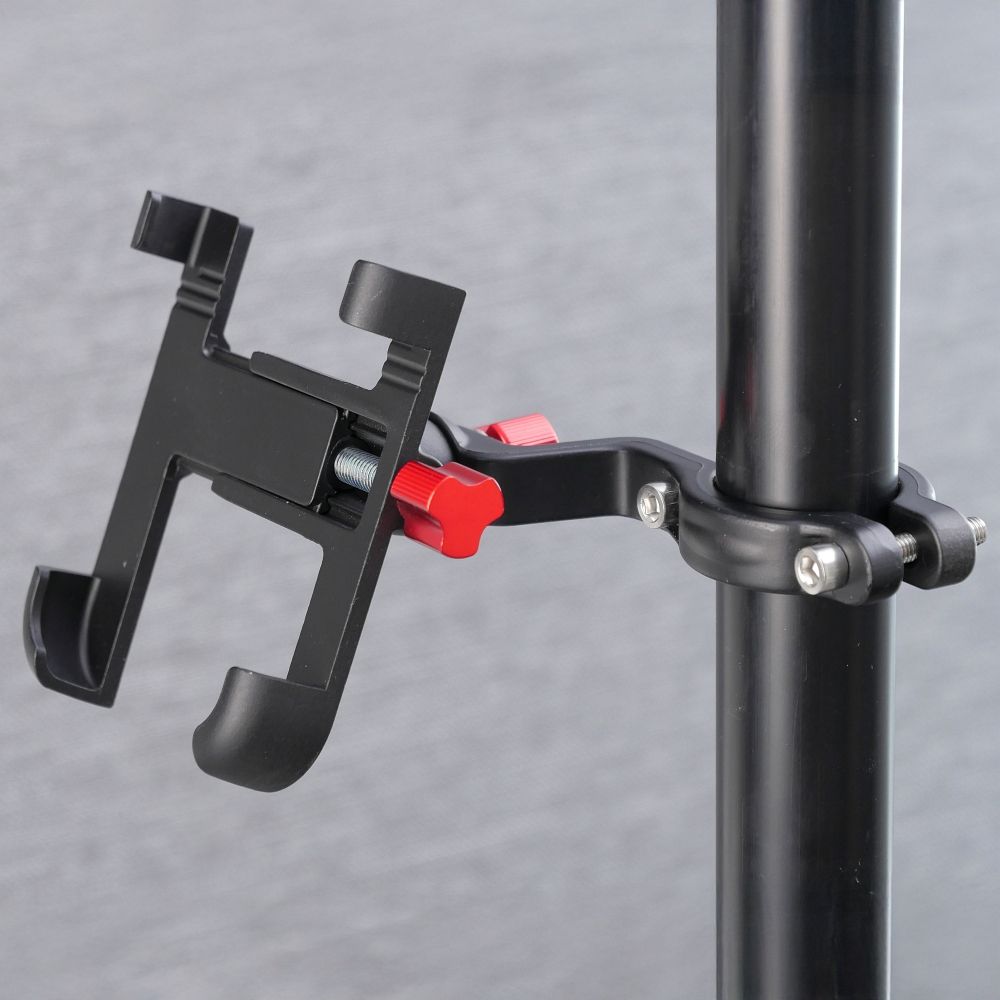 345602c535ef46e2d9e7d32b96959c87 Bike / scooter aluminium holder for mobile phone FSBHD-106-3 black