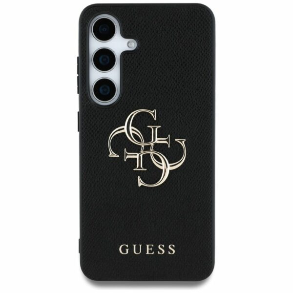 Θήκη Κινητού GUESS Samsung S25 PU Grained Big 4G Logo Μαύρη