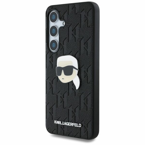 KARL LAGERFELD case for SAMSUNG S25 KLHCS25SPGKLKIPK (PU Monogram K. Head Pin) black