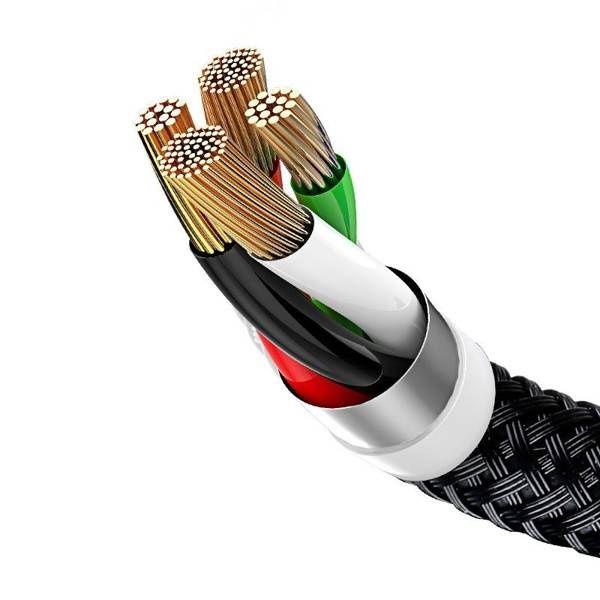 Καλώδιο Φόρτισης Baseus 3 σε 1 (Micro USB, Lightning, Type-C) 3.5A 1.2m Μαύρο
