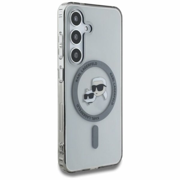 KARL LAGERFELD case for SAMSUNG S25 KLHMS25SHLSKCK (Magnetic IML Metal KC Heads) black