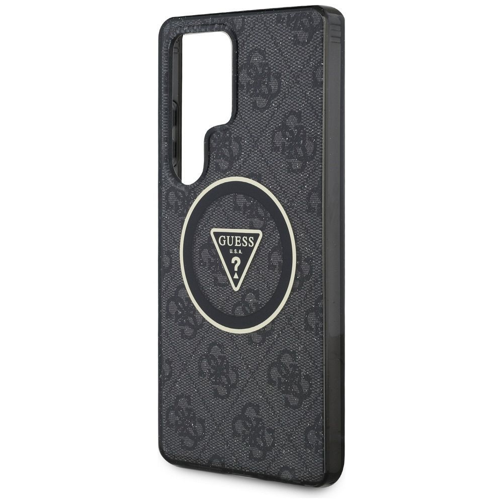 Θήκη Κινητού GUESS Samsung S25 Ultra Μαύρη Glitter Magnetic IML