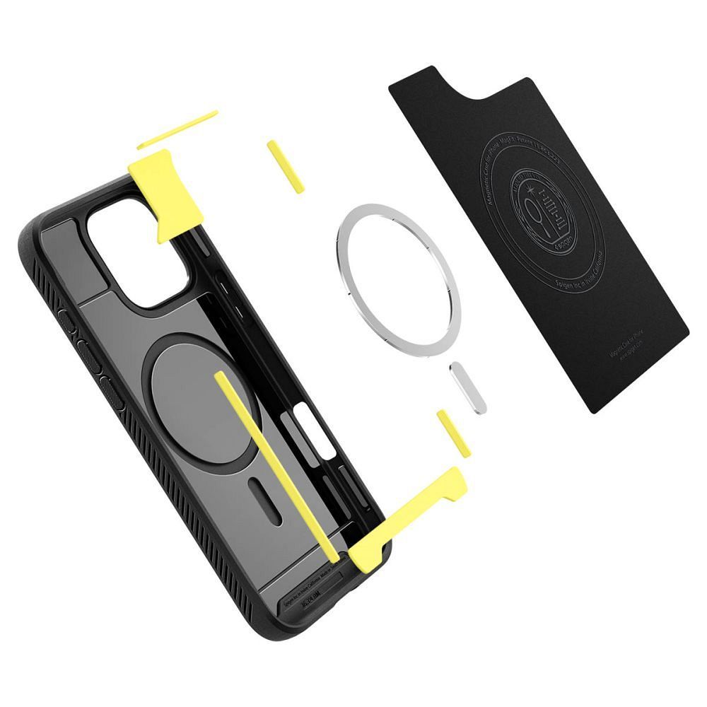 SPIGEN case RUGGED ARMOR MAG compatible with MagSafe for IPHONE 16 Pro matte black