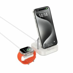 Ασύρματος Φορτιστής 3 σε 1 HOCO CQ16A για Apple Watch - Λευκός