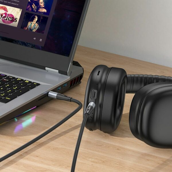 HOCO cable AUX Jack 3,5 mm (male) to Jack 3,5 mm (male) UPA22 1 m black