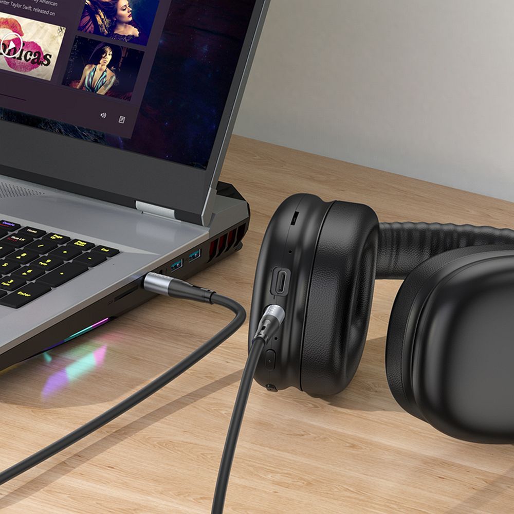 HOCO cable AUX Jack 3,5 mm (male) to Jack 3,5 mm (male) UPA22 1 m black