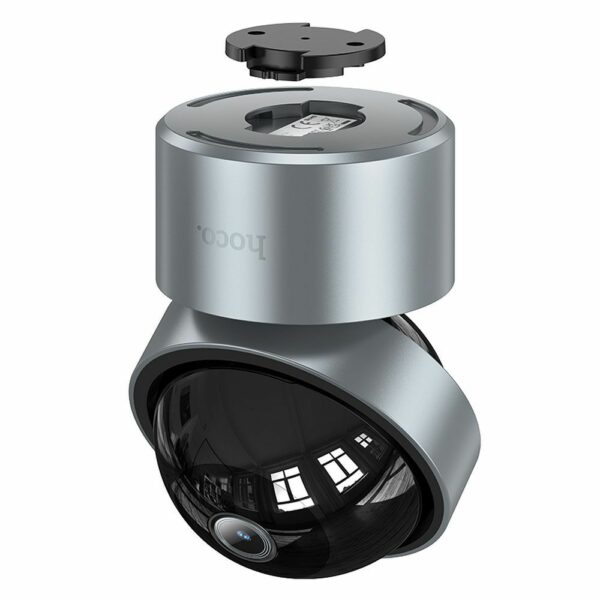 HOCO indoor camera adjustable in two planes with night mode Full HD D5 silver