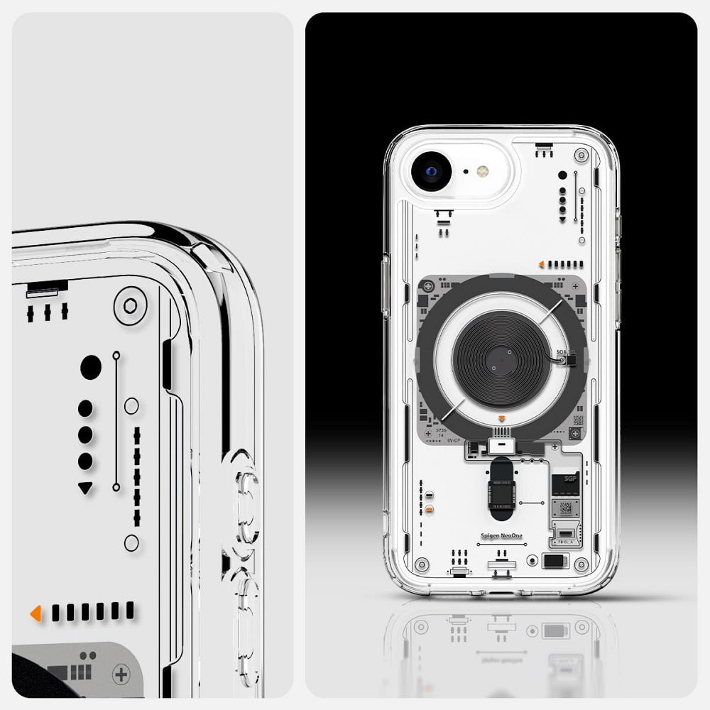 SPIGEN case ULTRA HYBRID MAG compatible with MagSafe for IPHONE 16E 2025 neo one