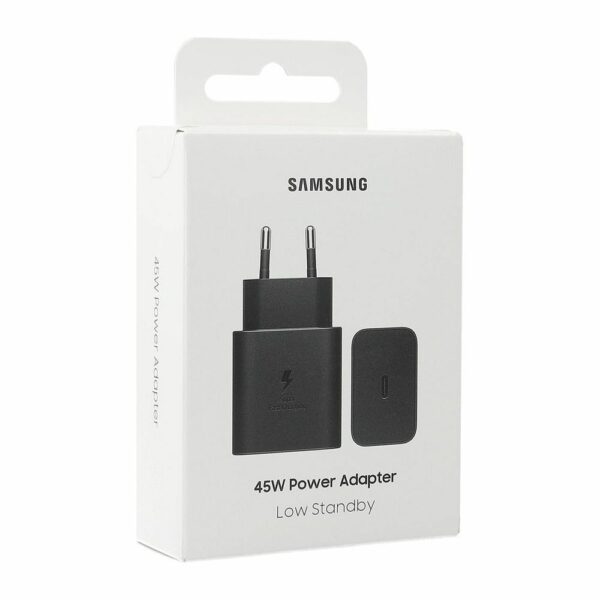 Γνήσιος Φορτιστής Samsung Type C PD 45W Μαύρος (EP-T4511NBEGEU)