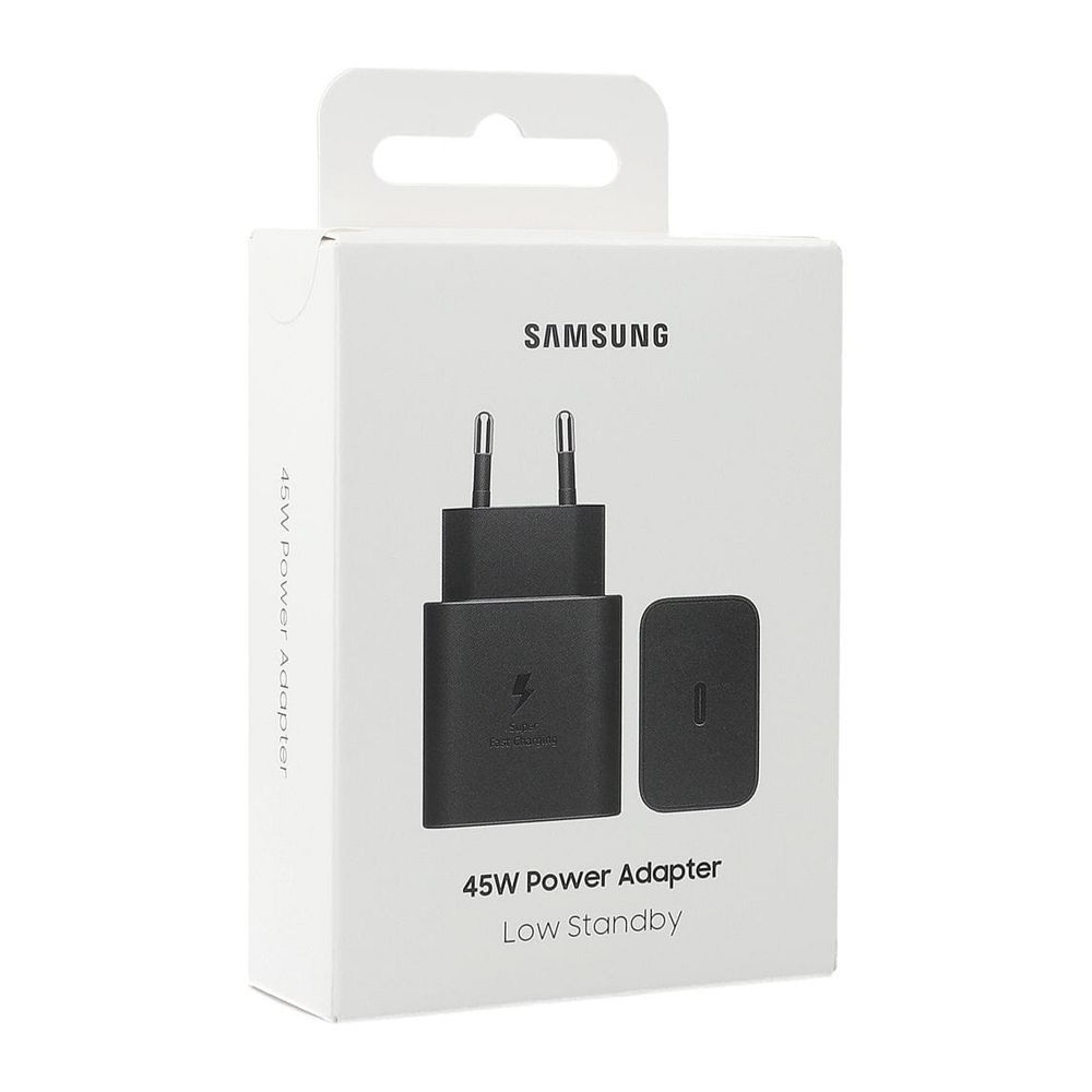 Γνήσιος Φορτιστής Samsung Type C PD 45W Μαύρος (EP-T4511NBEGEU)
