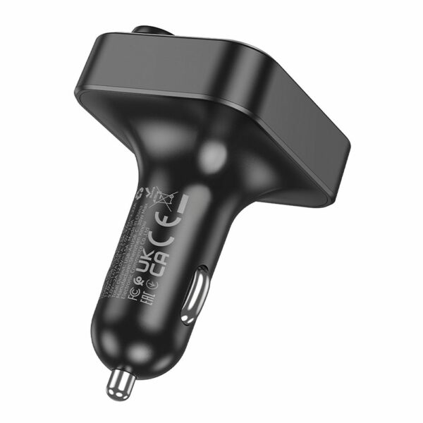 HOCO car transmitter FM bluetooth 2 x USB A + Type C PD QC3.0 20W E85 black