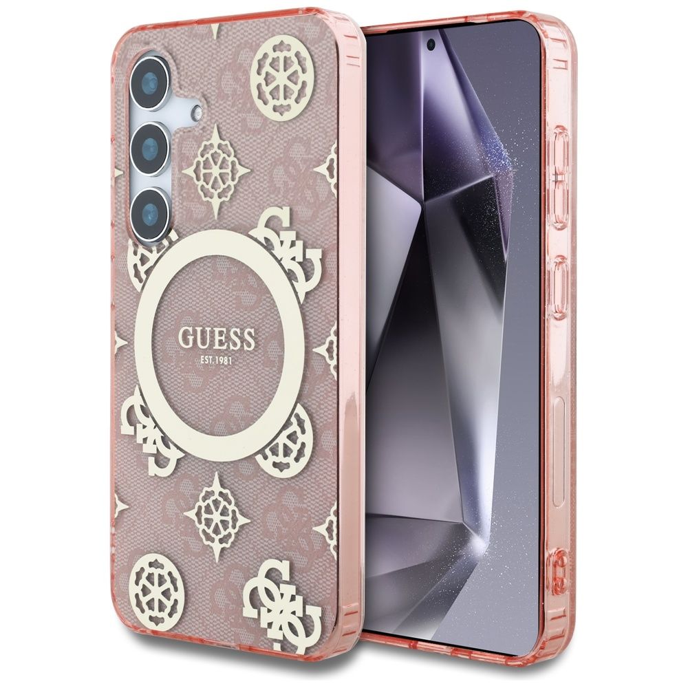 Θήκη Κινητού GUESS Samsung S25 Magnetic Peony Ροζ