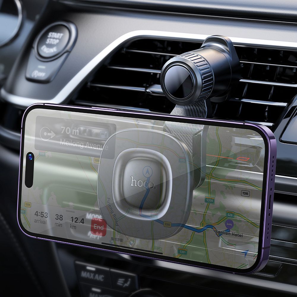 HOCO magnetic car holder for air vent H74 black metal gray