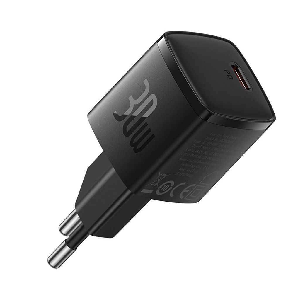 Φορτιστής Τοίχου BASEUS Type C PD 30W GaN Cube Pro Μαύρος