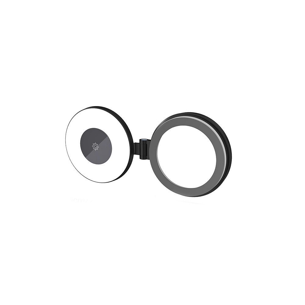 Mini magnetic phone stand with light compatible with MagSafe black