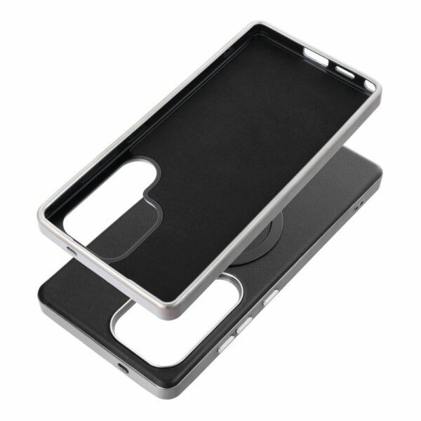 GENTLEMAN MAG COVER Case compatible with MagSafe for SAMSUNG A56 black