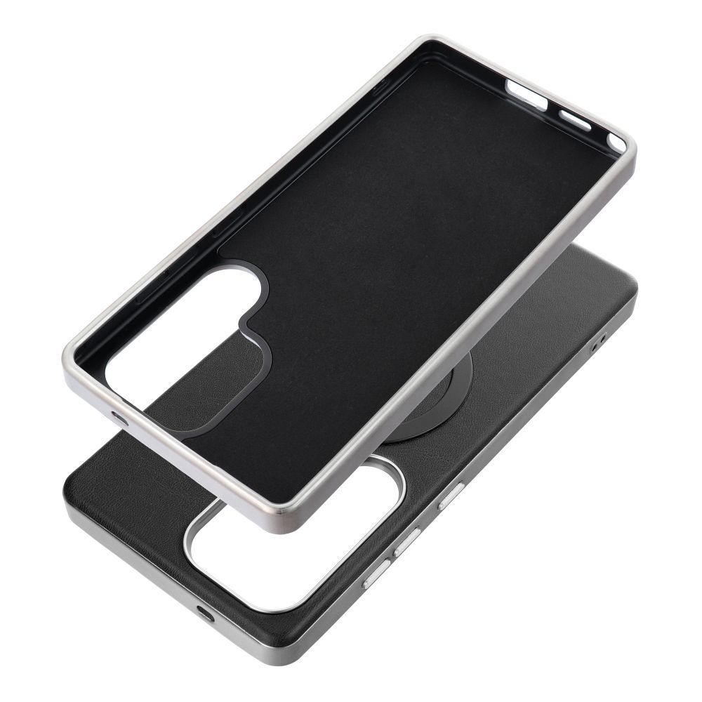 GENTLEMAN MAG COVER Case compatible with MagSafe for SAMSUNG A56 black