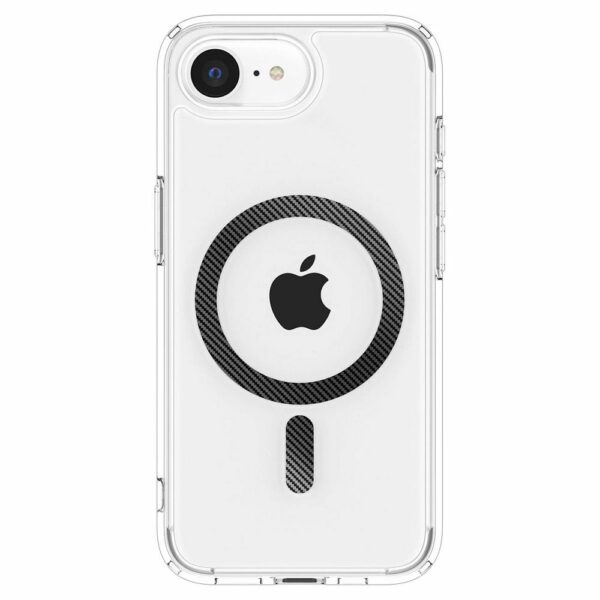 SPIGEN case ULTRA HYBRID MAG compatible with MagSafe for IPHONE 16E 2025 carbon fiber