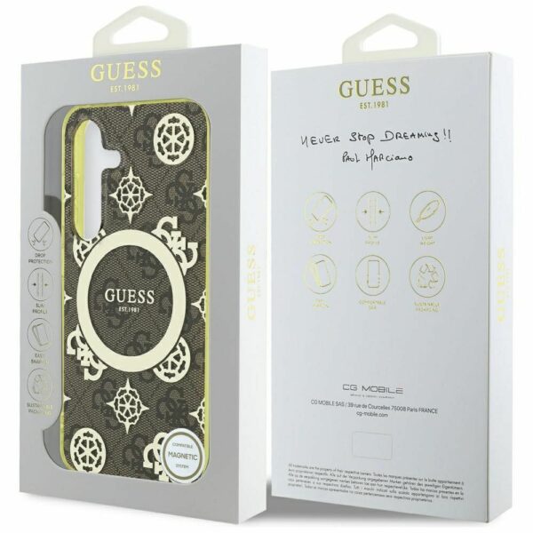 Θήκη Κινητού GUESS Samsung S25 Magnetic IML Peony Brown