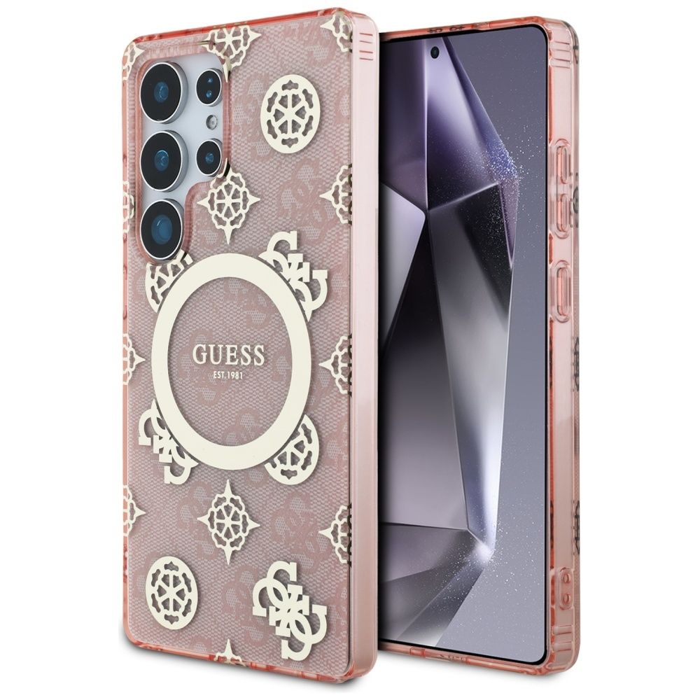 Θήκη Κινητού GUESS Samsung S25 Ultra Peony Pink Μαγνητική