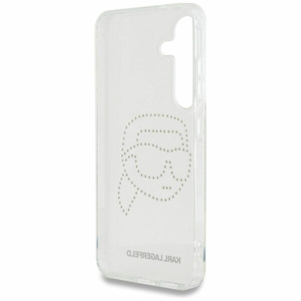 KARL LAGERFELD case for SAMSUNG S25 KLHCS25SHKHDCELT (IML Rhinestones K Head) transparent