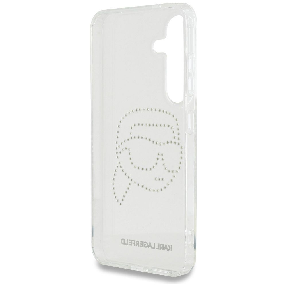 KARL LAGERFELD case for SAMSUNG S25 KLHCS25SHKHDCELT (IML Rhinestones K Head) transparent