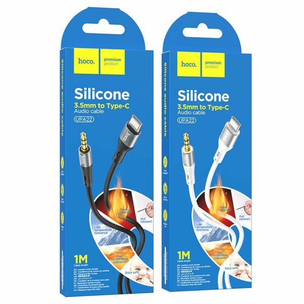HOCO cable AUX Jack 3,5 mm to Type C UPA22 1 m black