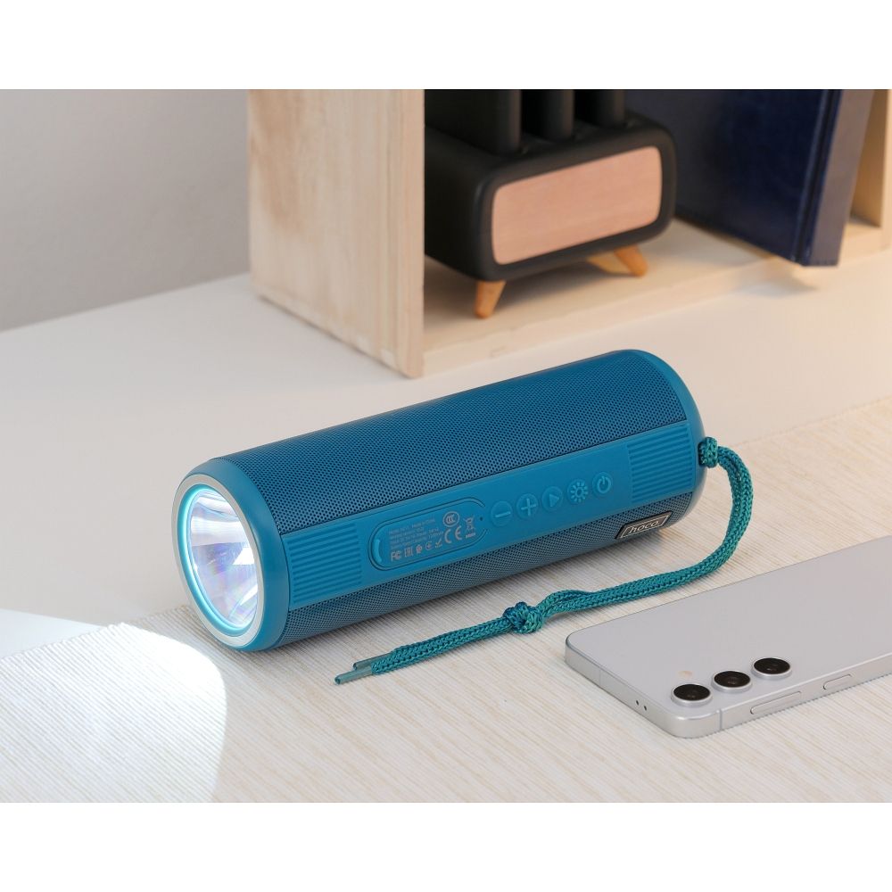 HOCO bluetooth speaker + flashlight HC11 Bora sports peacock blue
