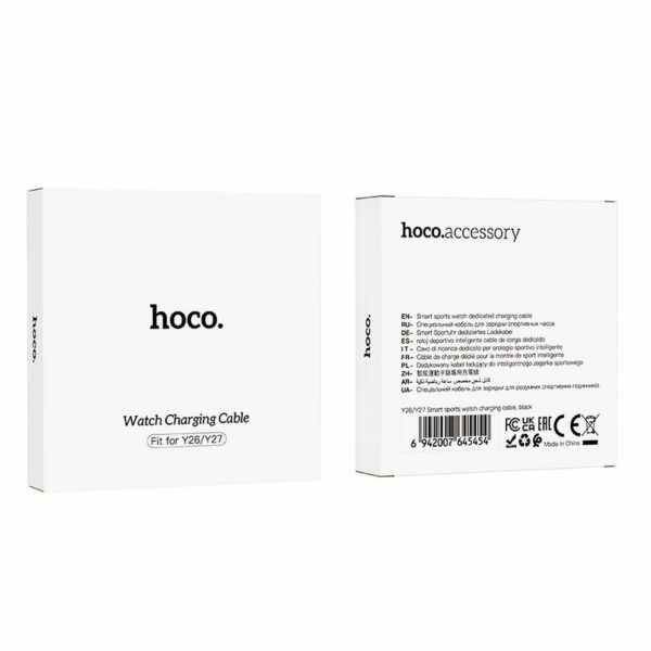 HOCO smartwatch charging cable Y26 / Y27 0,6 m black