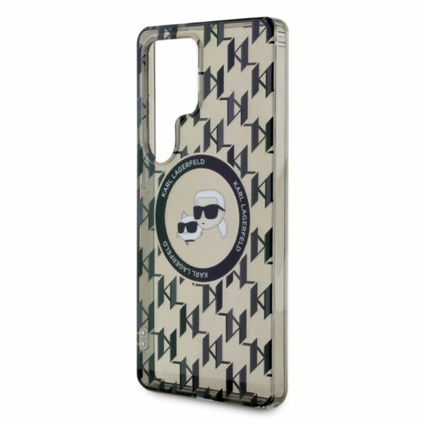 KARL LAGERFELD case for SAMSUNG S25 Ultra KLHMS25LHMCKMHK (Magnetic IML Metal Monogram KC Heads) black
