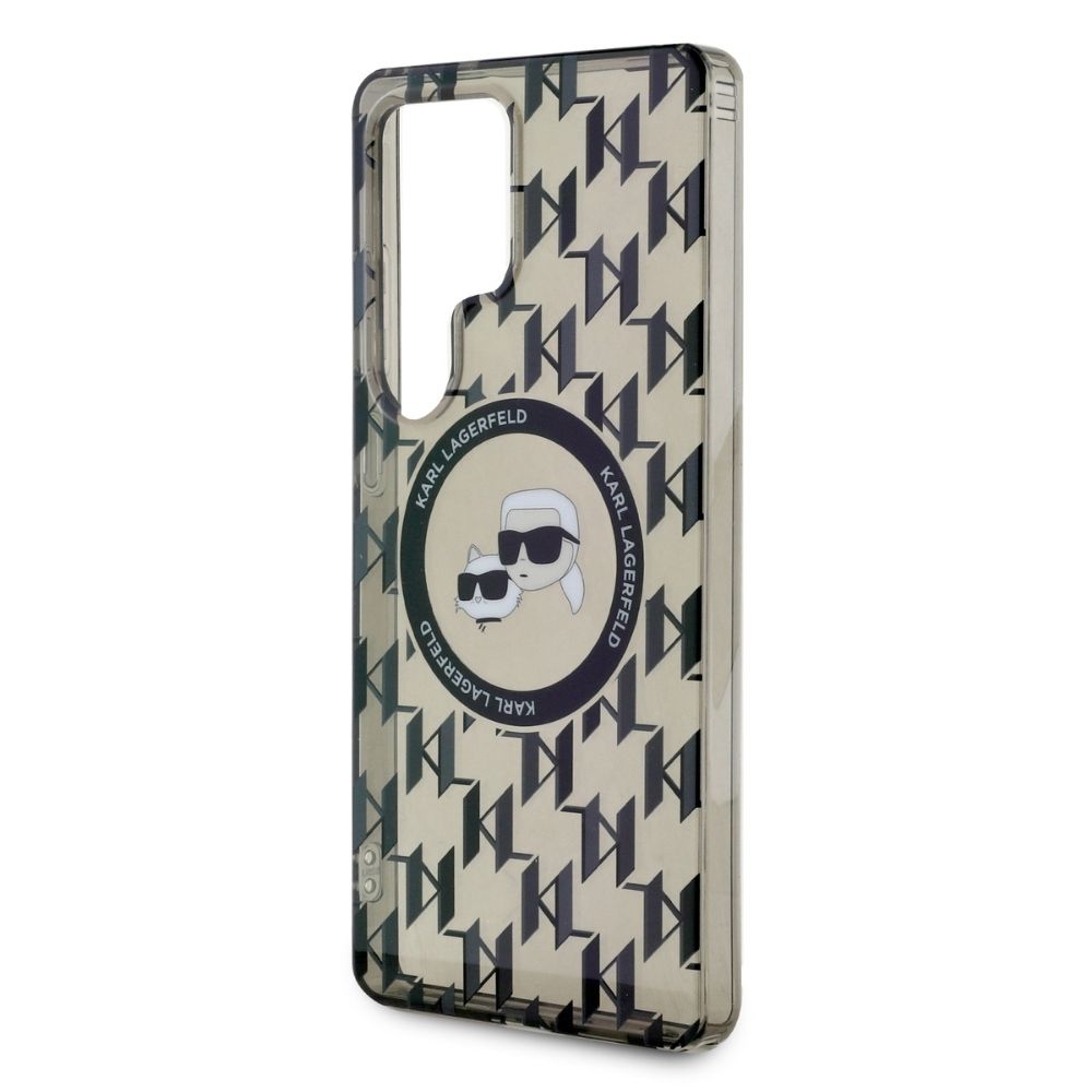 KARL LAGERFELD case for SAMSUNG S25 Ultra KLHMS25LHMCKMHK (Magnetic IML Metal Monogram KC Heads) black