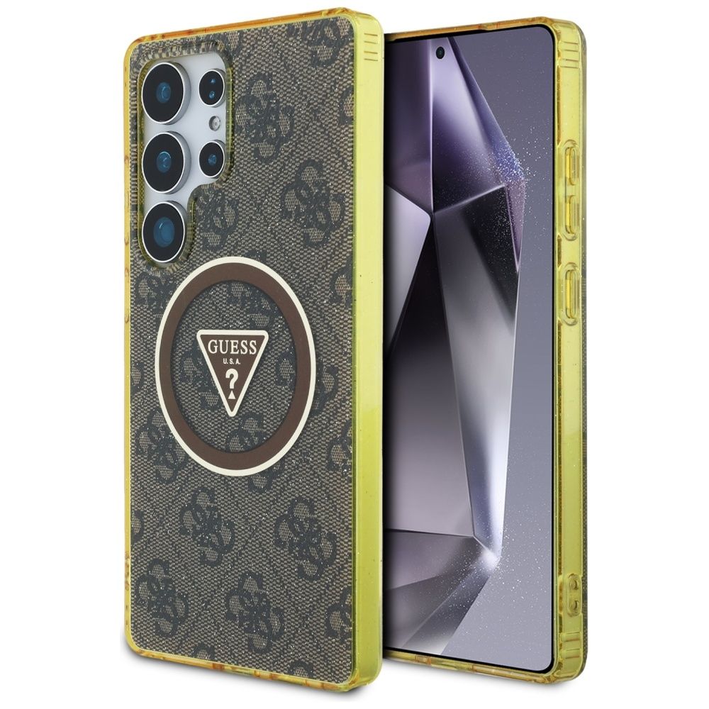 Θήκη Κινητού GUESS για Samsung S25 Ultra Brown Glitter (Magnetic IML)