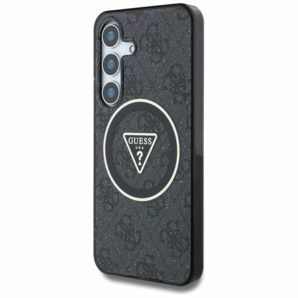 Θήκη GUESS Magnetic Glitter για Samsung S25 Plus Μαύρη