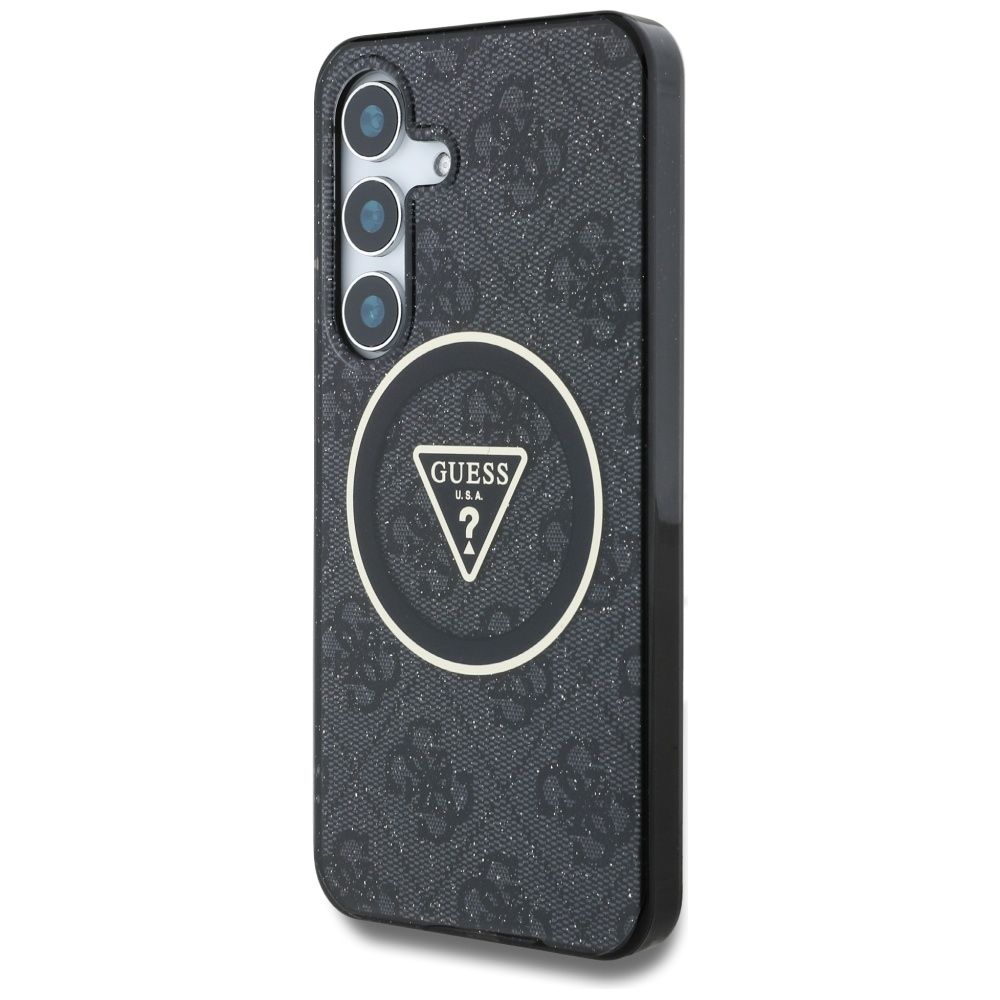 Θήκη GUESS Magnetic Glitter για Samsung S25 Plus Μαύρη