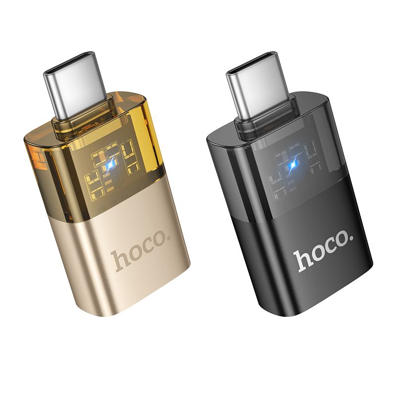 HOCO OTG Adapter Type C σε USB A UA36B Χρυσό - Μετατροπέας USB OTG