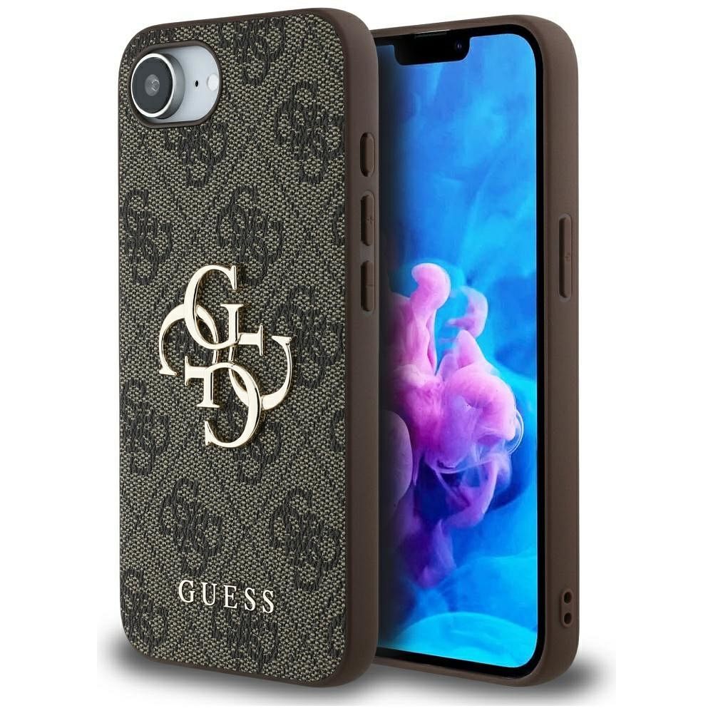 GUESS case for IPHONE 16e (SE 4 2025) GUHCPSE44GMGBR (4G PU Big Logo) brown